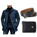 Azul marino + Cinturón + Cartera 🔥Set ahorro