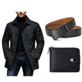 Negro + Cinturón + Cartera 🔥Set ahorro